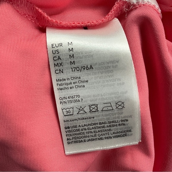 NEW! Mugler x H&M- Collector’s Edition Knot-Detail One-Shoulder Dress Pink M - Picture 16 of 16